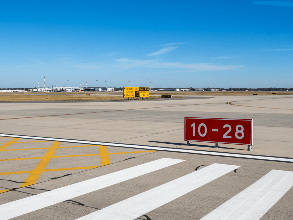Aerodrome signs and marking