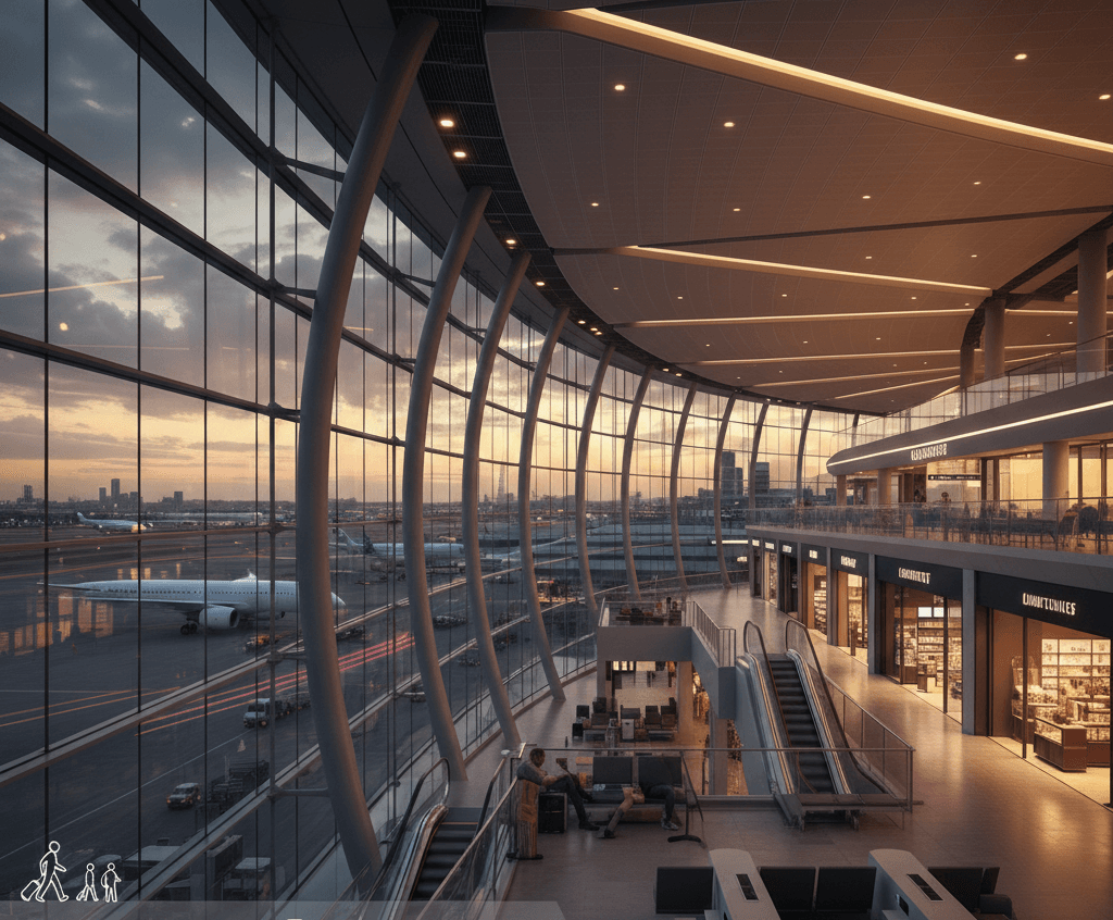 Developing passenger terminals and commercial spaces 